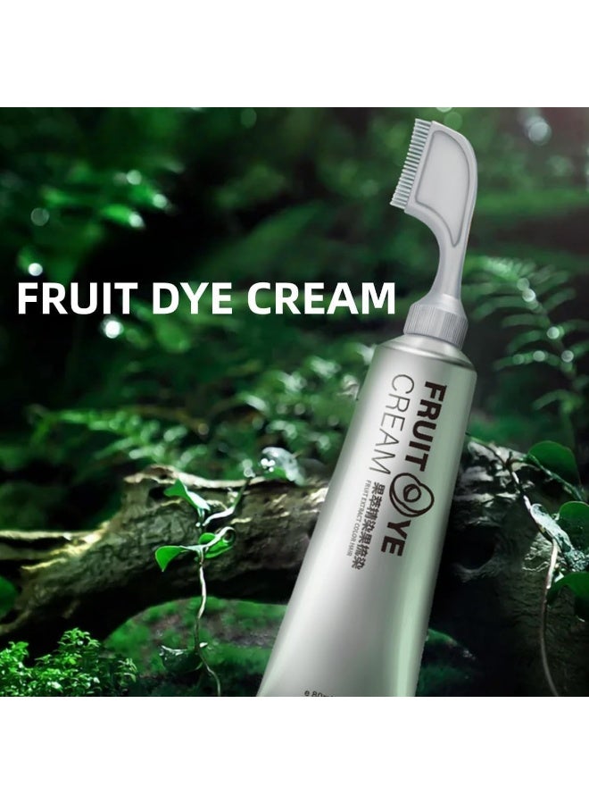 DayWins Fruit Hair Dye Cream, Fruit Dyeing Cream, Hair Color for Gray Hair Coverage, Natural Black Hair Dye Cream, Hair Dye Shampoo for Men and Women - Image 3