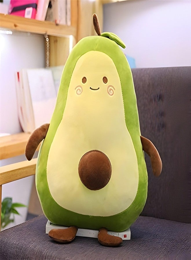 Fun4you Avocado Plush Soft Toy - Cute Stuffed Avocado Pillow, Hugging Plush Doll for Kids & Adults, Super Soft Cushion, Birthday Gift, Room Decor, Cartoon Plushie (Green, 40 cm) Multi Color - Image 1