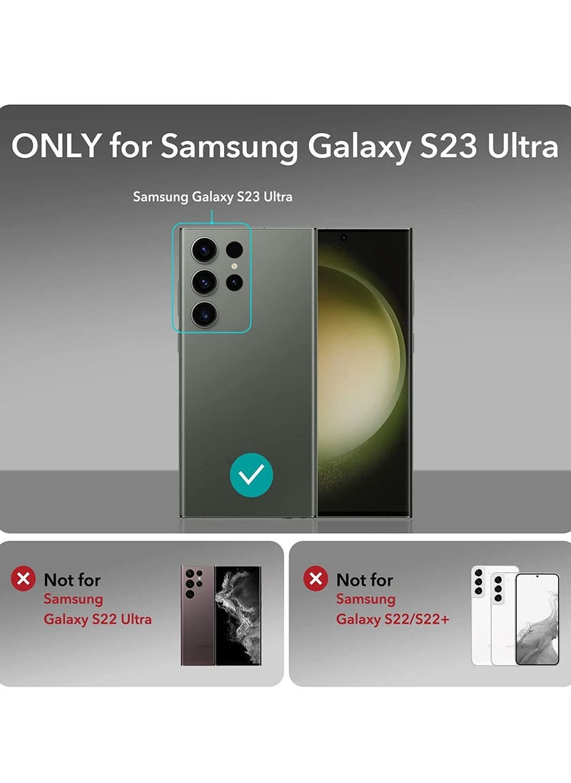 ماركة غير محددة - عدسات حماية بحواف استانلس لحماية كاميرا سامسونج جالاكسي اس 23 الترا - اسود Samsung Galaxy S23 Ultra - Image 1