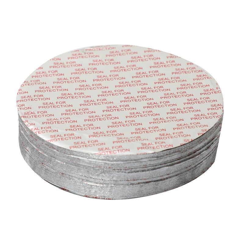 Smartpack Aluminum Foil for Packing of HDPE (Without Transparent) Plastic Jars Material | Sealing, Bottle Packing, Silver Foil | One Piece Seal Liner | Size 120MM with 1000Piece - Image 1