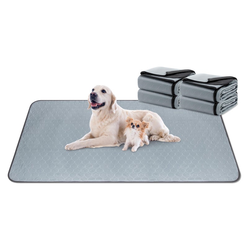DAHAPYBOO Extra Large Washable Pee Pads for Dogs,4Pack Reusable Puppy Pads for Dogs,36x72 Non-Slip Waterproof Pet Training Pads for Crate, Playpen, Bed, Sofa,Whelping Box, Potty Training - Image 1