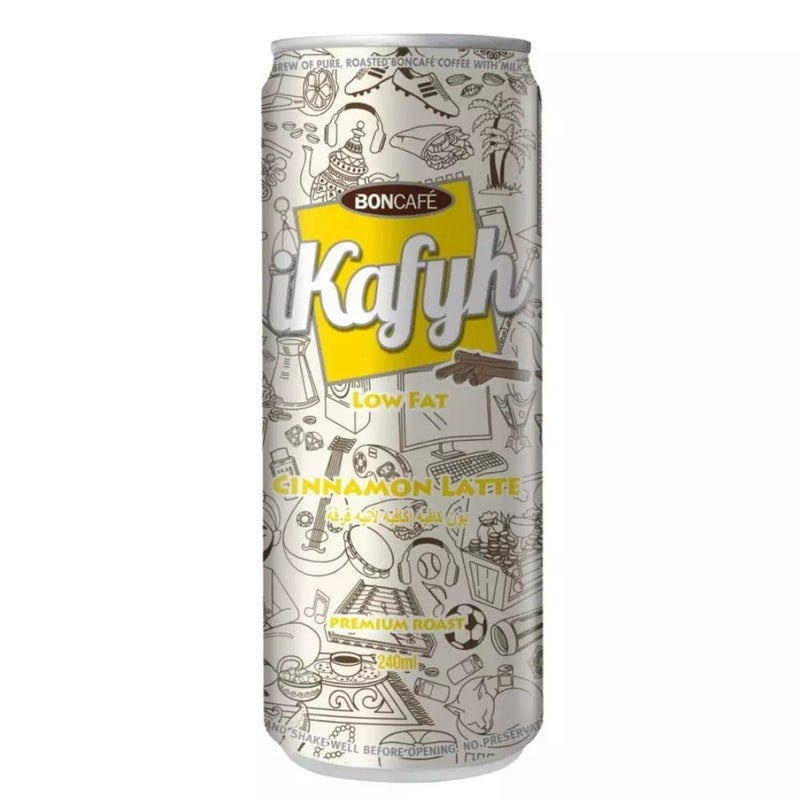 Boncafe Ikafyh Premium Roast Low Fat Cinnamon Flavored Latte- 240ml