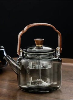 LOOPITYS 1000ml detachable glass teapot, high boron glass teapot, heat-resistant and cold resistant strong lifting teapot, safe teapot for flower tea and green tea brewing, etc  - Image 1