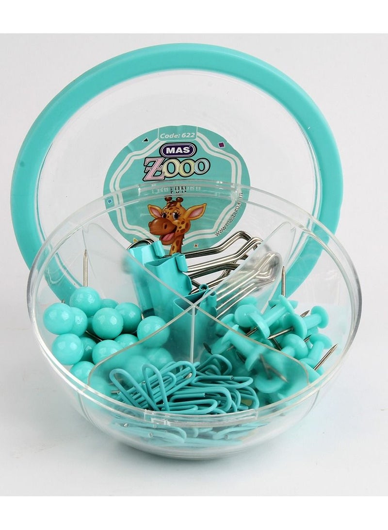 Mas Zoo Mixed Set Clear Box turquoise - Image 1