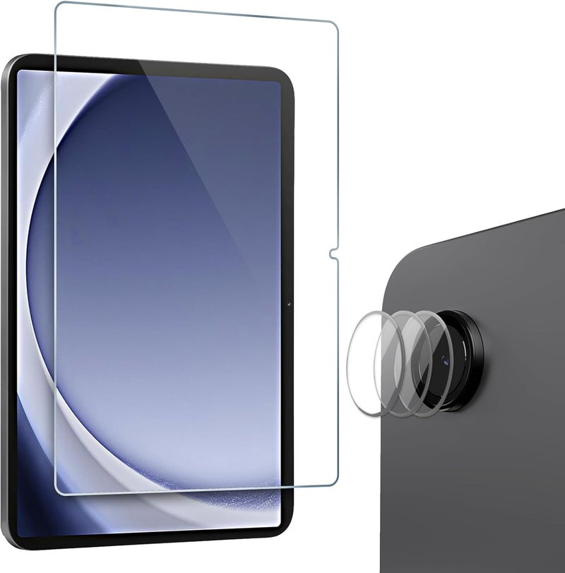 Procases 1+3 Pack Tempered Screen Protector For Galaxy Tab A9 Plus 11 Inch 2023 With Camera Lens Protector, Protective Glass Film Guard For 11" Tab A9+ 5G Sm-X210/X216/X218 - Image 1