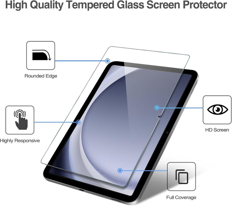 Procases 1+3 Pack Tempered Screen Protector For Galaxy Tab A9 Plus 11 Inch 2023 With Camera Lens Protector, Protective Glass Film Guard For 11" Tab A9+ 5G Sm-X210/X216/X218 - Image 4