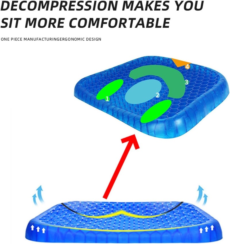 DEMULAX Motorcycle Gel Seat Cover - Image 5