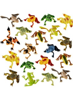 Civaner Plastic Frogs Toy Mini Vinyl Realistic Frog Toy Decorations Frogs Fun Rain Forest Character Toys Realistic Frog Figures Lifelike Toy For Crafting Party Supplies Home Decor Game(36 Pieces)  - Image 1