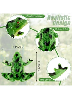 Civaner Plastic Frogs Toy Mini Vinyl Realistic Frog Toy Decorations Frogs Fun Rain Forest Character Toys Realistic Frog Figures Lifelike Toy For Crafting Party Supplies Home Decor Game(36 Pieces)  - Image 3