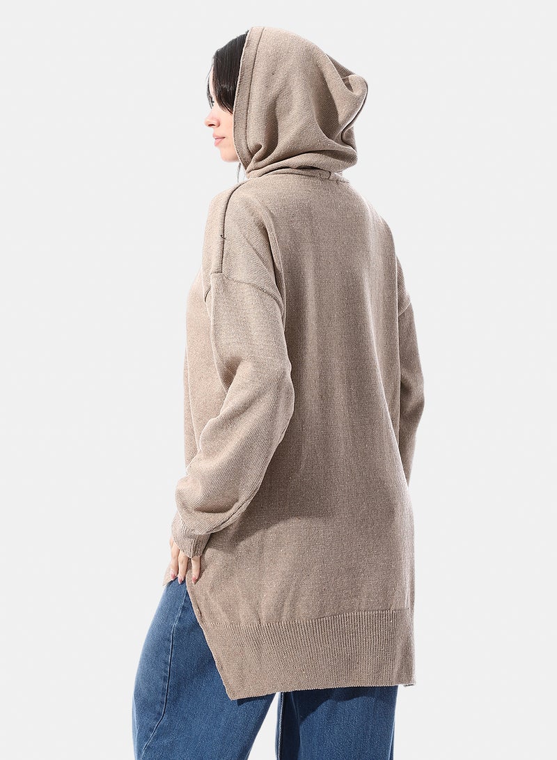 Andora High Low Slip On Hooded Pullover - Image 3