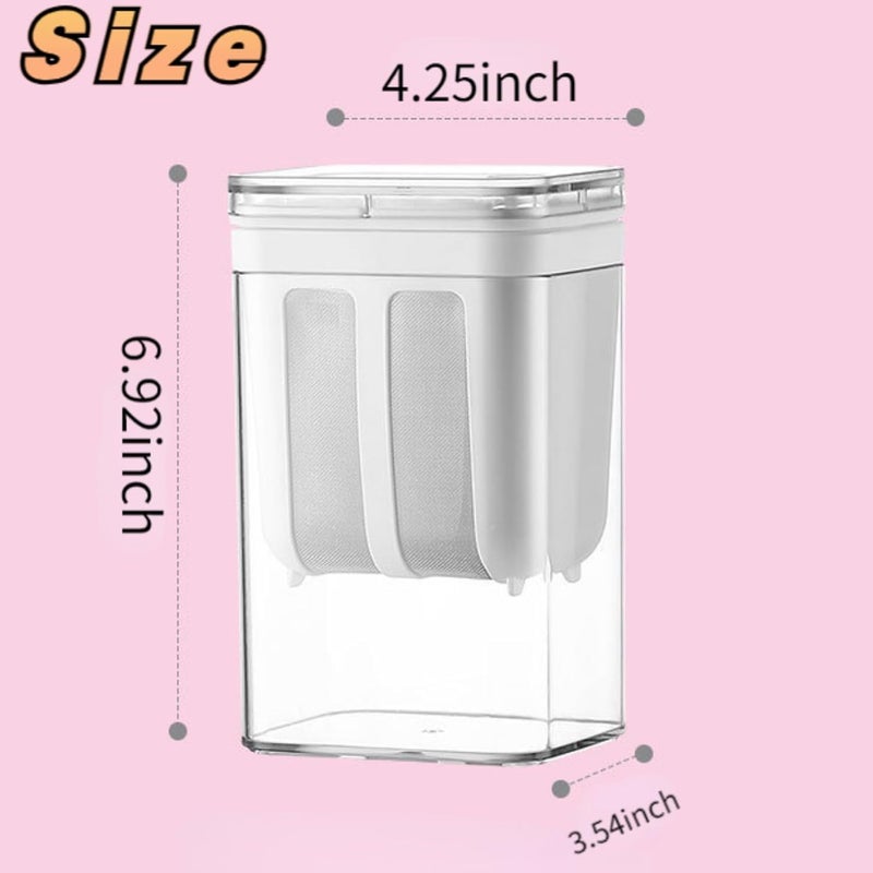 TROFFLLY Curd Maker and Greek Yogurt Maker 1100ml Fine Mesh Strainer for ThickGreek Yogurt Juice and More - Image 3