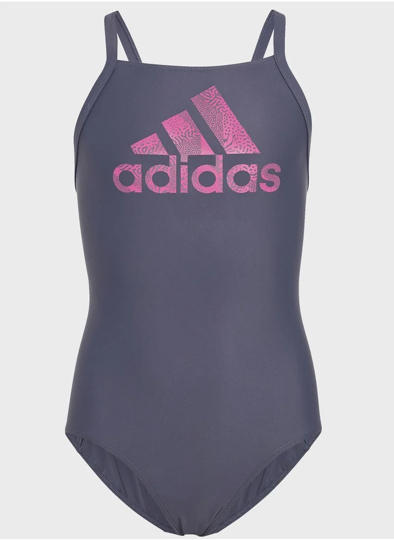 Adidas Big Logo Swimsuit