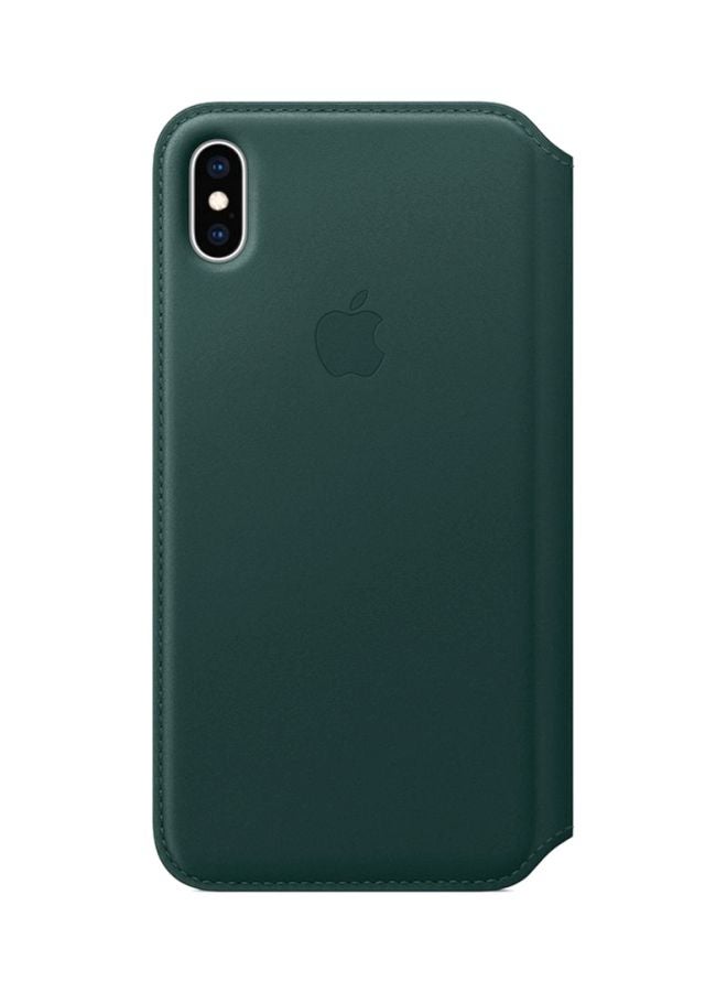 ابل  غطاء حماية قلّاب لهاتف أبل آيفون XS ماكس أخضر فورست - Image 1