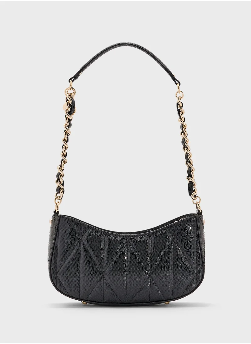 GUESS ALDINA TOP ZIP SHOULDER BAG