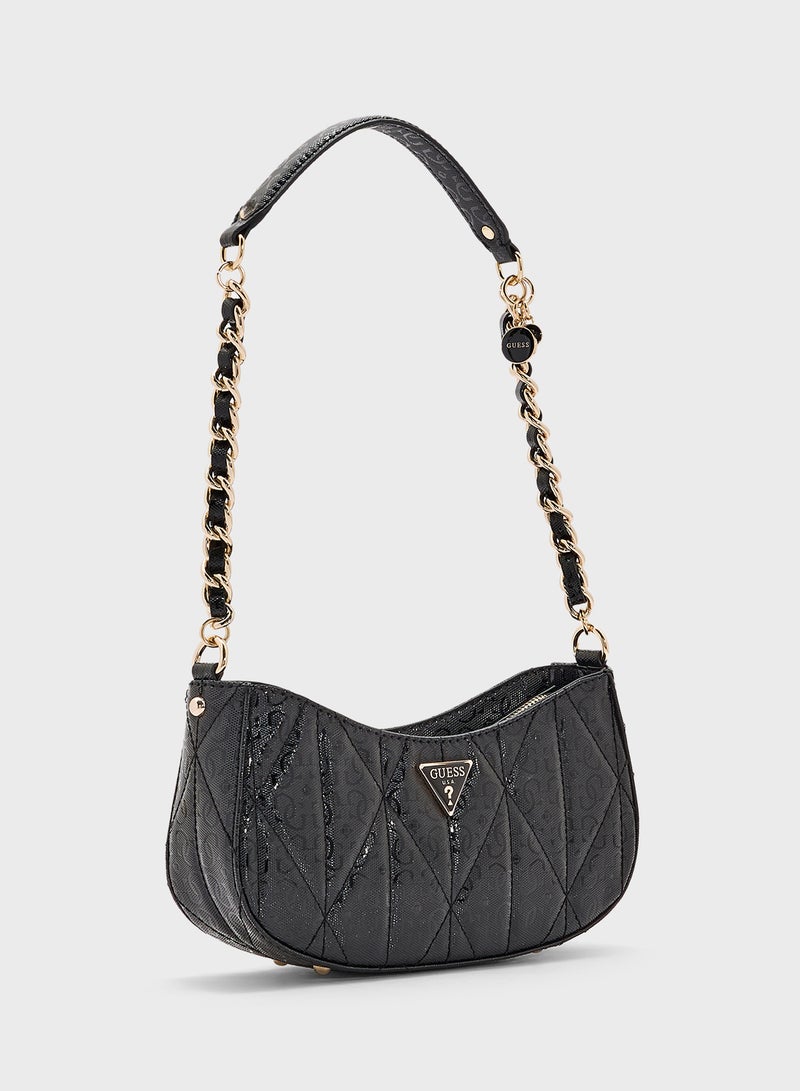 GUESS ALDINA TOP ZIP SHOULDER BAG  - Image 3