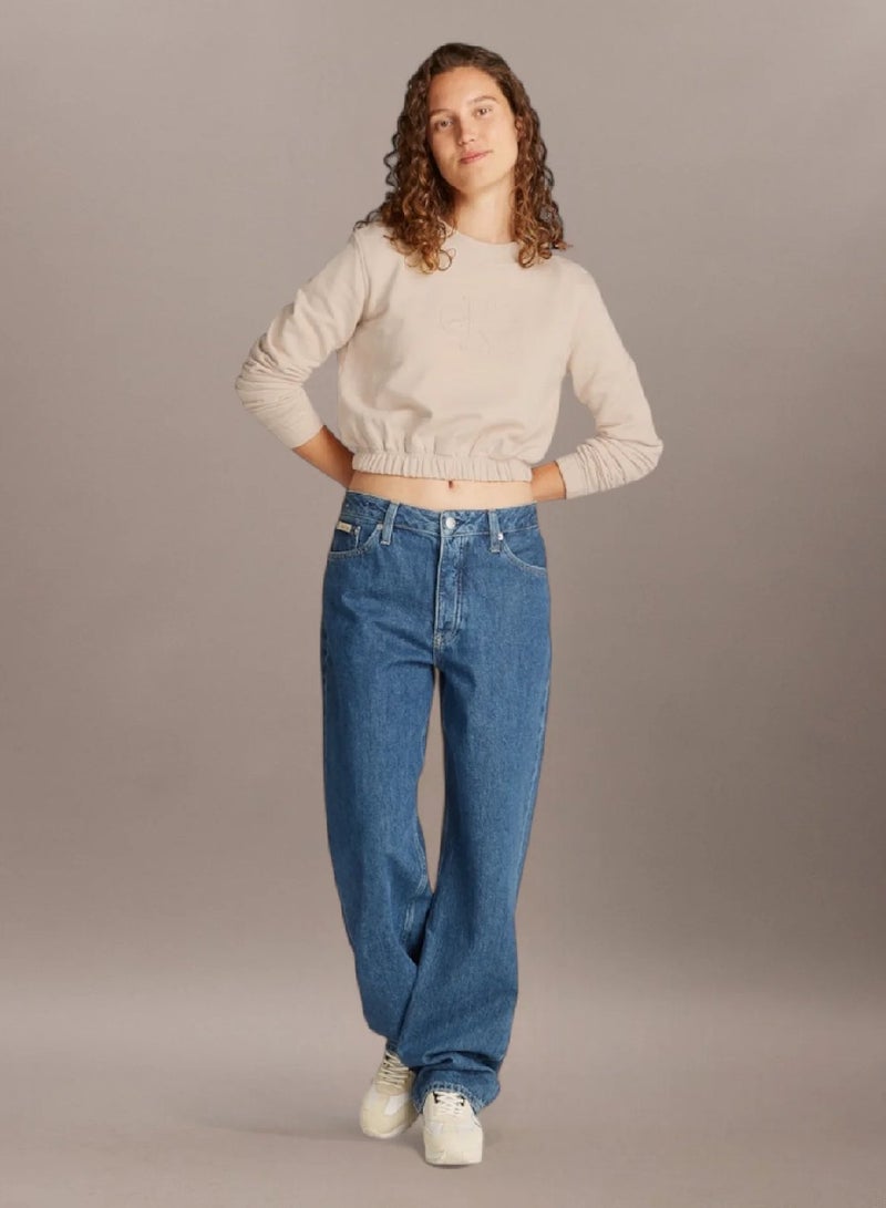 كالفن كلاين جينز سويت شيرت بحروف أولى - Image 4