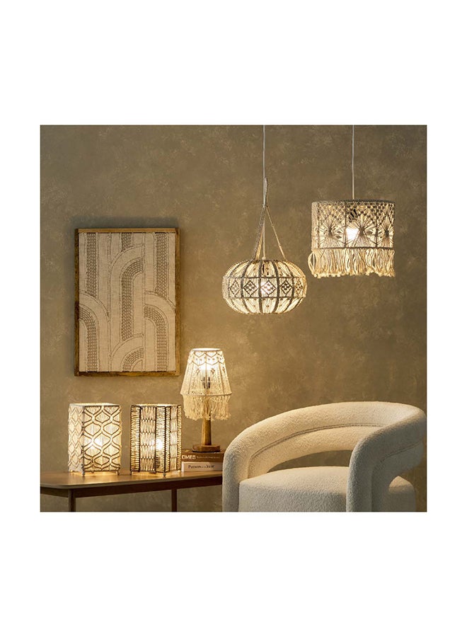 Home Box Kengston Macrame Uplighter 17 x 30 x 17 cm - Image 5