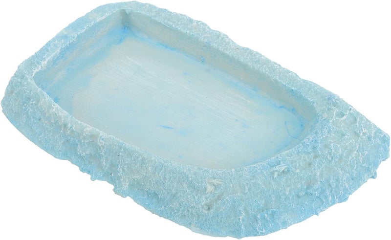 Resin Reptile Water Bowl and Food Dish Decorative Feeding Plate for Turtles Lizards Snakes Terrarium Use - Image 1