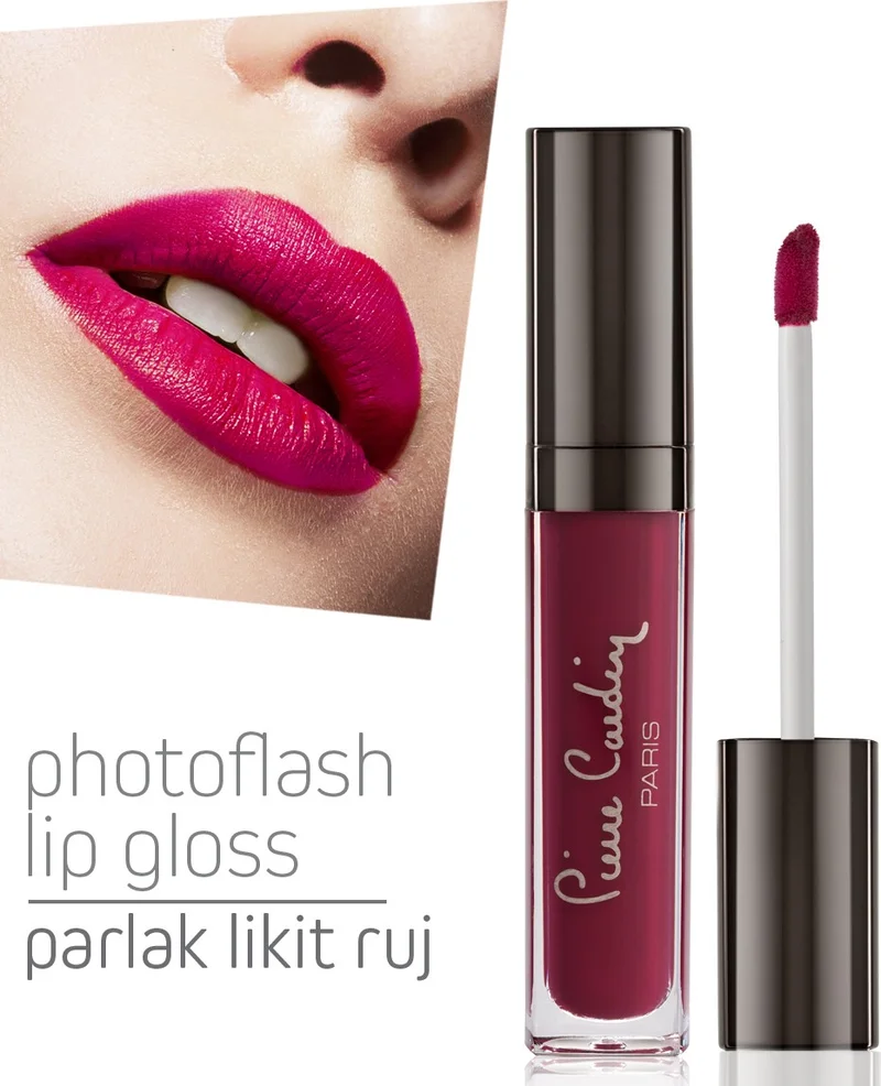 pierre cardin Photoflash Lipgloss – Glossy Liquid Lipstick - Royal Crimson