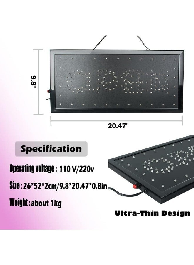 Bright Creative LED 2 in1 Open and Closed Sign, Business Decorative Lights for Milk Tea Coffee Shop Bar Pub Food Restaurant, Wall Window Display Neon 9.8*20.47 - Image 3