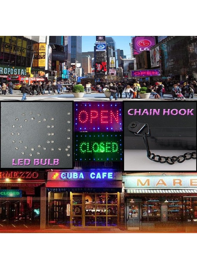 Bright Creative LED 2 in1 Open and Closed Sign, Business Decorative Lights for Milk Tea Coffee Shop Bar Pub Food Restaurant, Wall Window Display Neon 9.8*20.47 - Image 5