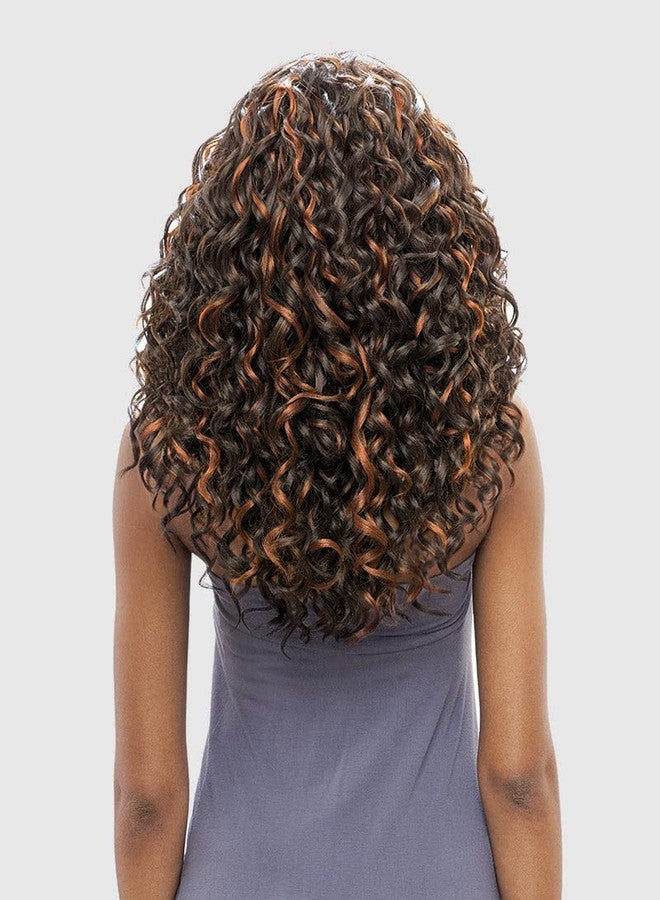 VANESSA Honey-C Tops Swissilk Lace Front Reverse C-Side Part Medium Long Length Wavy Style Brazilian Human Hair Blend Wig - TRCHB HELIOS (F2611) - Image 4