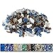 Grisun Fire Glass Mixed Color for Fire Pit, 1/2 Inch 9.5 Pounds Reflective Tempered Glass Rocks for Natural or Propane - Image 2