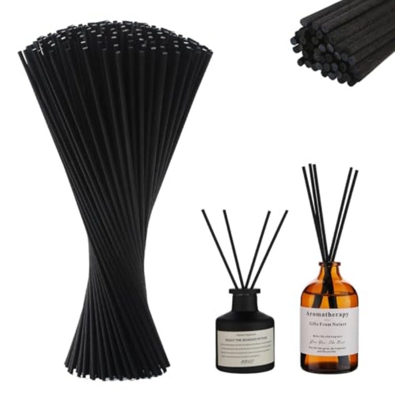 60pcs Long Black Rattan Reed Diffuser Sticks 30cm X3.0mm For Scented Oil Diffuser Home Office - Image 1