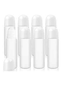 Plastic Refillable Roller, 8 Pack 100ml Empty Refillable Roll On Bottle, Leak-Proof Deodorant Containers, Anti-perspirant Dispenser,  for Essential Oil Perfumes Balms
