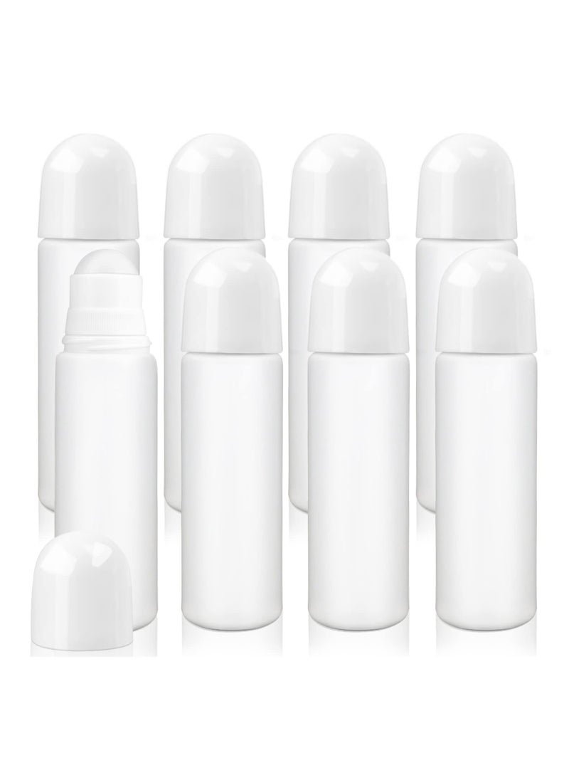 SYOSI - Plastic Refillable Roller, 8 Pack 100ml Empty Refillable Roll On Bottle, Leak-Proof Deodorant Containers, Anti-perspirant Dispenser,  for Essential Oil Perfumes Balms - Image 1