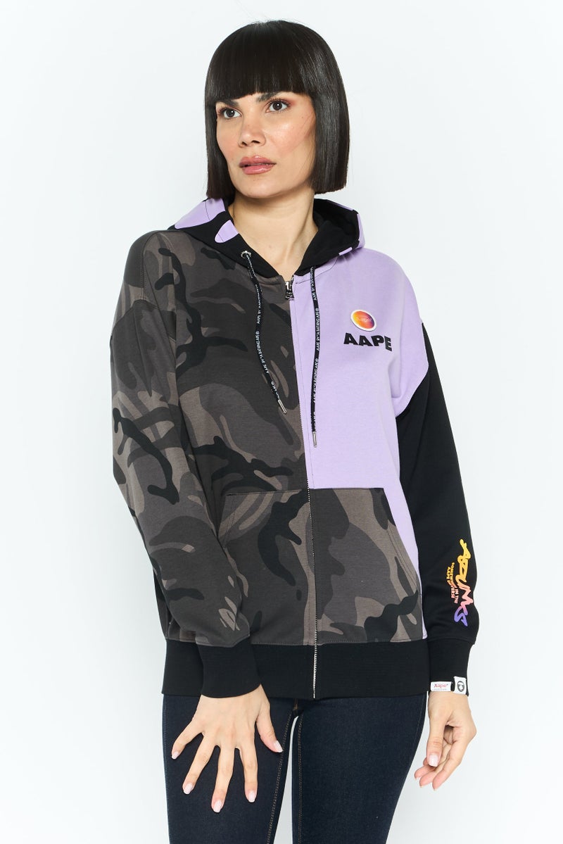 Aape BY *A BATHING APE® Women Camouflage Long Sleeve Sweatshirts, Multicolor - Image 1