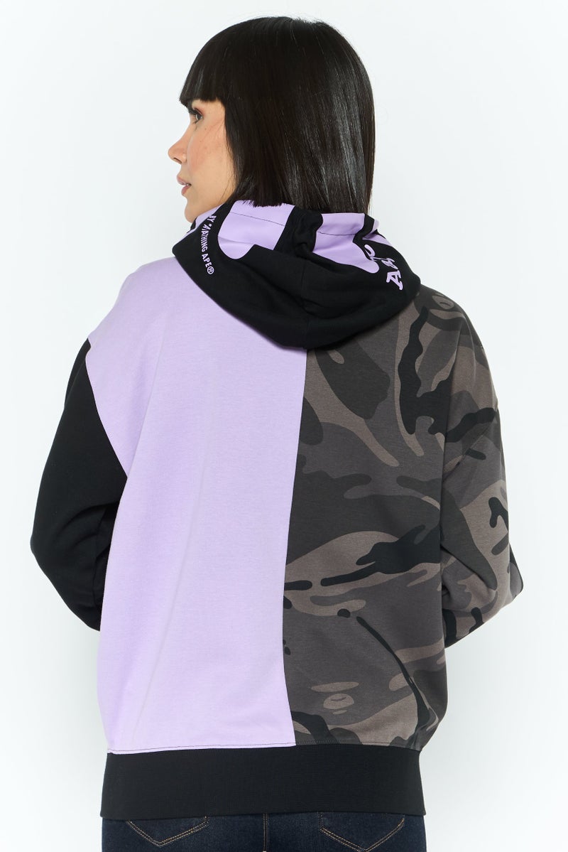 Aape BY *A BATHING APE® Women Camouflage Long Sleeve Sweatshirts, Multicolor - Image 4