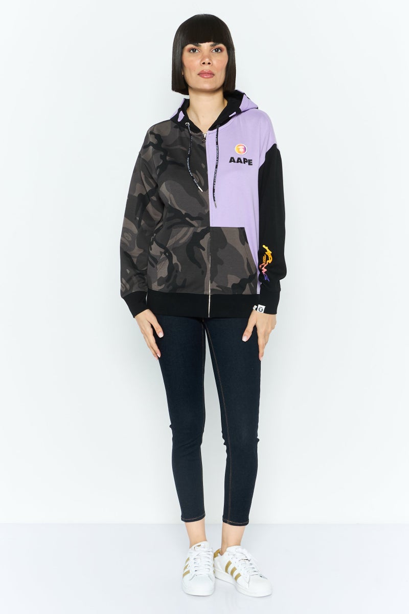 Aape BY *A BATHING APE® Women Camouflage Long Sleeve Sweatshirts, Multicolor - Image 2