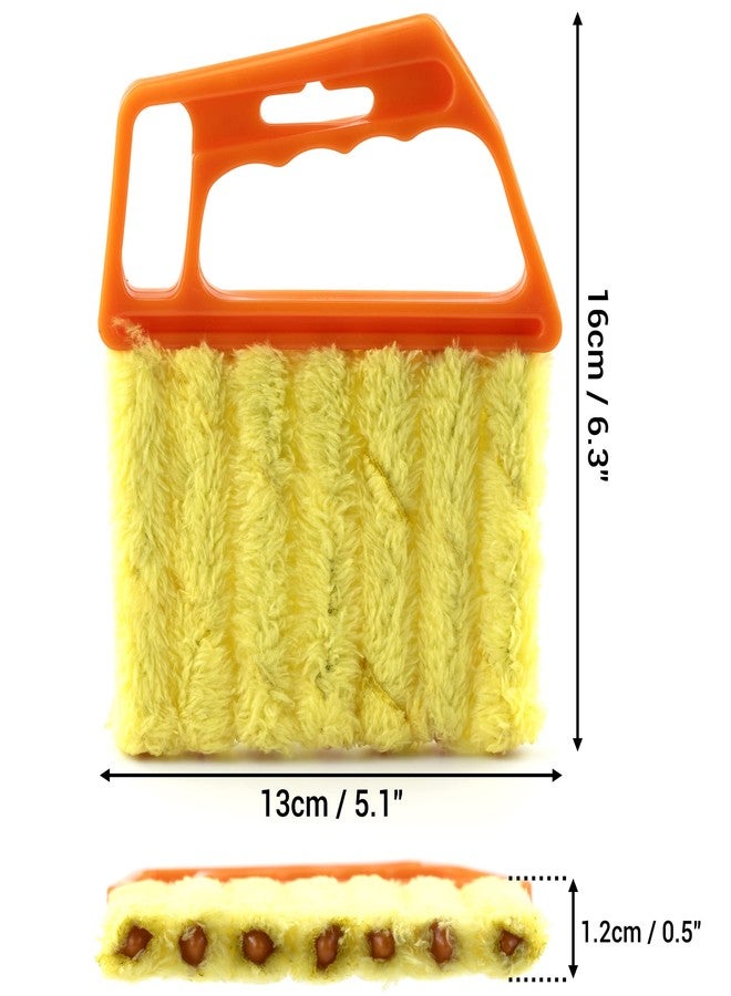 IFAMIO Pack of 2, Blind Cleaner 7 Finger Dusting Cleaner Tool for Window Shutters Venetian Shades Blinds Hand-Held Washable Mini Dust Cleaner Brush Air Conditioner Duster Dirt Cleaner for Housework - Image 3