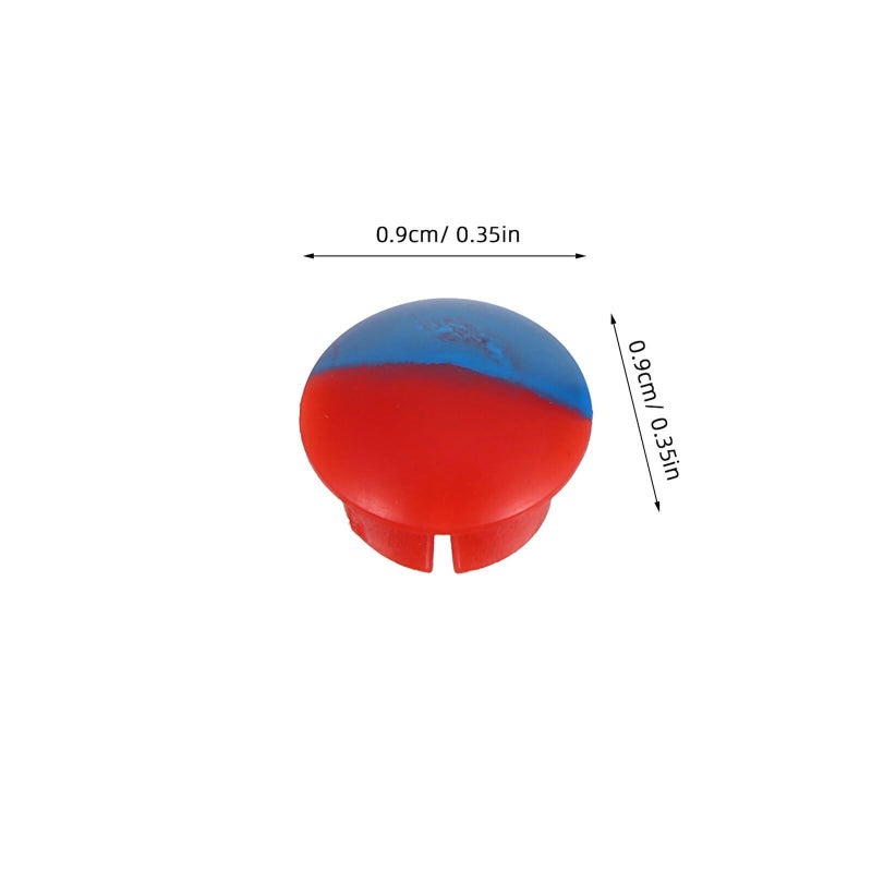 Faucet Handle Index Caps Hot Cold Water Signs Kitchen Sink Tap Hole Cover Set 15 Hex Screws Red Blue Labels Replacement Faucet Plug Covers For Bathroom Home - Image 3