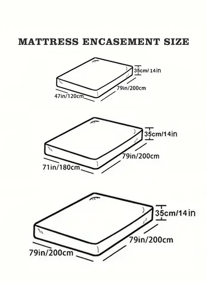 Mattress Topper Comfort Extra Thick with Piping and Highly Elastic Bands 1100 GSM Soft and Firm Microfiber Cooling Mattress Pad Cover for Back Pain Size 200x200cm