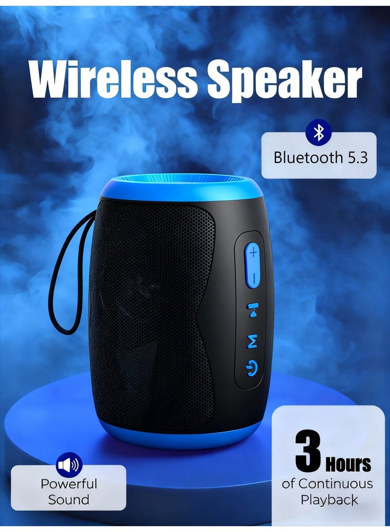 Bluetooth Speaker, Outdoor Portable Subwoofer – Powerful Pure Bass, Loud Stereo Sound, Dual Pairing Speakers, USB Connection – Compatible with Phones/Tablets/TVs/Laptops - Image 1