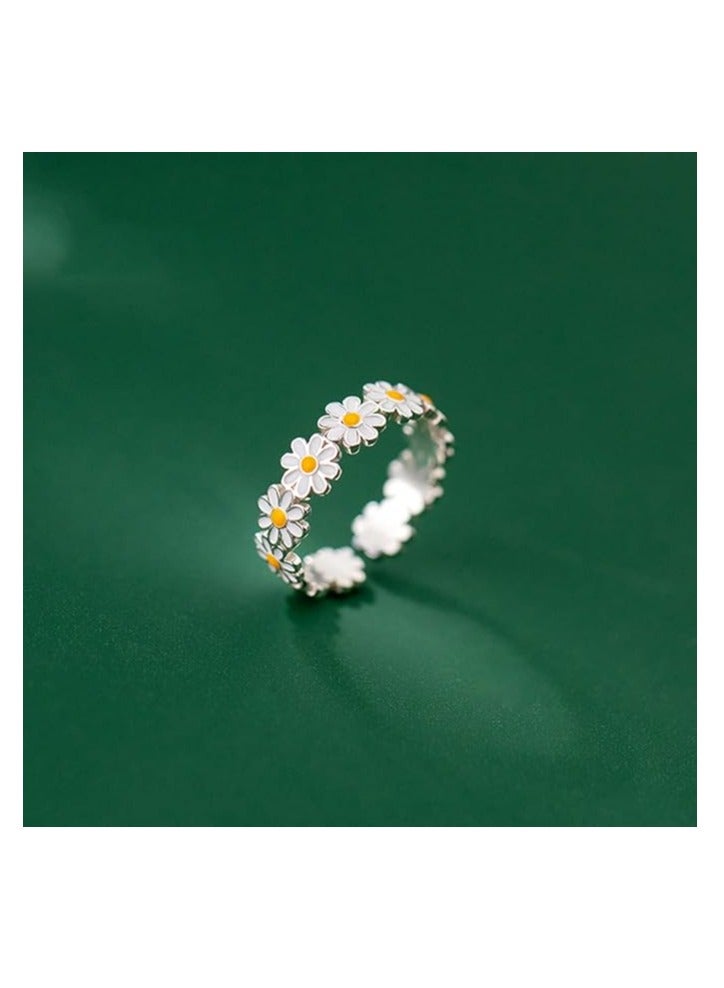 أوزيغالور حلقة الزهور القديمة المعدنية المتدرجة، حلقات الشمس المضيئة، هدايا الجواهر للنساء والفتيات - Image 5