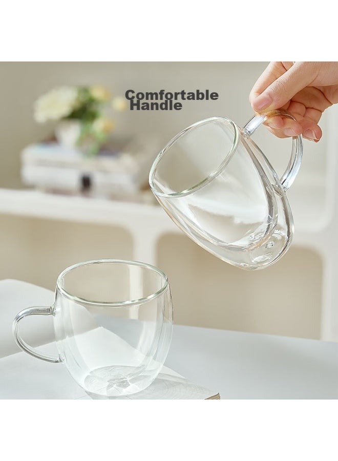 JD.com Jd Jingzao Double-Layer Mug, Drinking Glass, Stylish Cup, Tea Cup, Coffee Cup, Milk Cup, 300Ml - Image 3