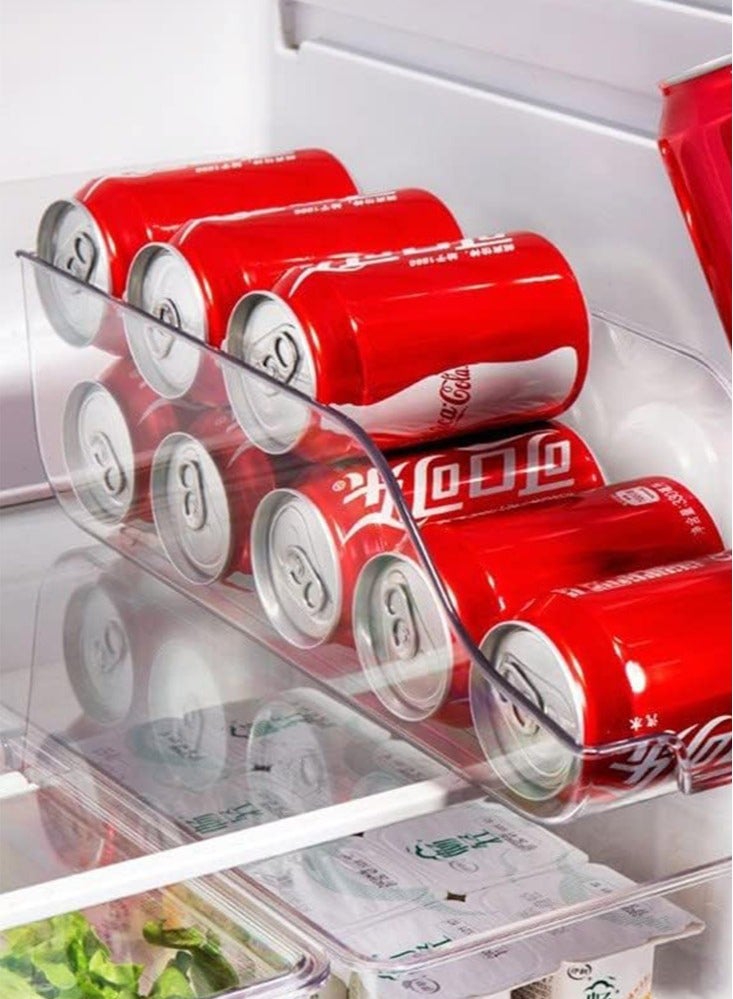 بيرفيي حاوية تنظيم المطبخ مصنوعة من البلاستيك لخزائن الأدراج والثلاجات التي تخزن العلب والسلع المجمدة وموزع الصودا والمشروبات - Image 2