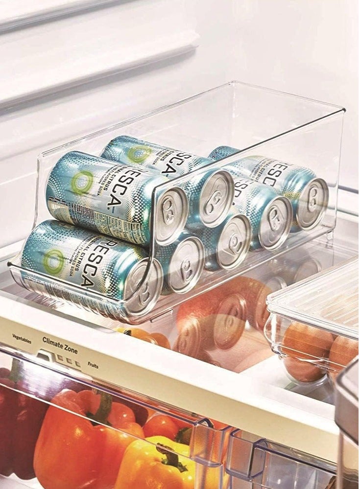 بيرفيي حاوية تنظيم المطبخ مصنوعة من البلاستيك لخزائن الأدراج والثلاجات التي تخزن العلب والسلع المجمدة وموزع الصودا والمشروبات - Image 5