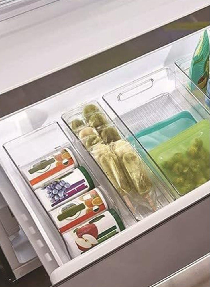 بيرفيي حاوية تنظيم المطبخ مصنوعة من البلاستيك لخزائن الأدراج والثلاجات التي تخزن العلب والسلع المجمدة وموزع الصودا والمشروبات - Image 4