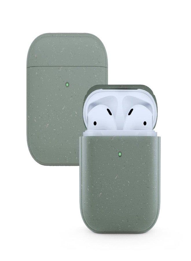 Woodcessories - Sustainable case Compatible with AirPods 1 & 2 Gen. Cover, Midnight Green - Image 1