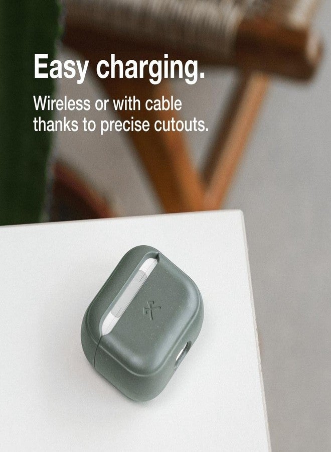 Woodcessories - Sustainable case Compatible with AirPods 1 & 2 Gen. Cover, Midnight Green - Image 4