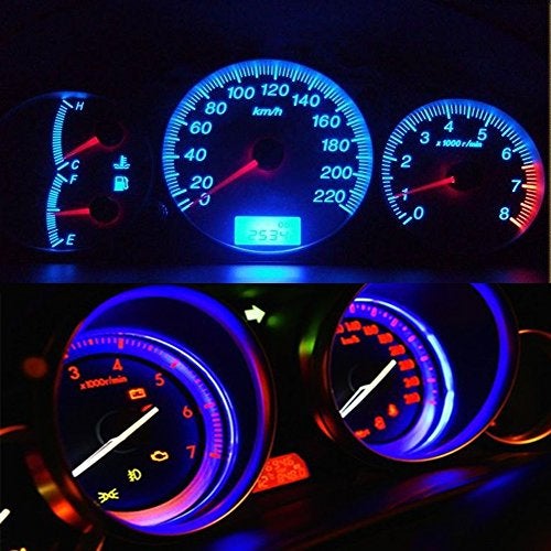 BlyilyB 20-Pack Blue T5 74 73 17 Wedge Led Bulb for 12V Car Dash Dashboard Instrument Panel Cluster Light Bulb Replacement - Image 4