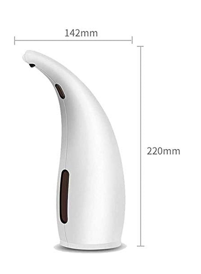 Automatic soap dispenser, 300ml smart sensor contactless hand sanitizer dispenser, ABS plastic automatic sensor for bathroom kitchen hotel restaurant, white, 1 pc - Image 5