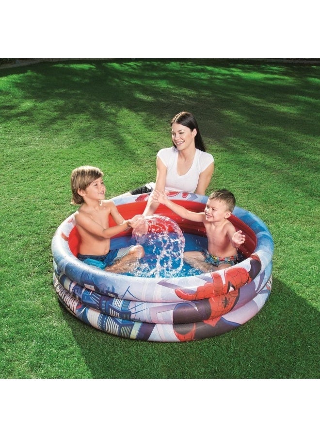 Bestway Spider-Man Inflatable 3-Ring Pool (122 x 30 cm) - Image 3