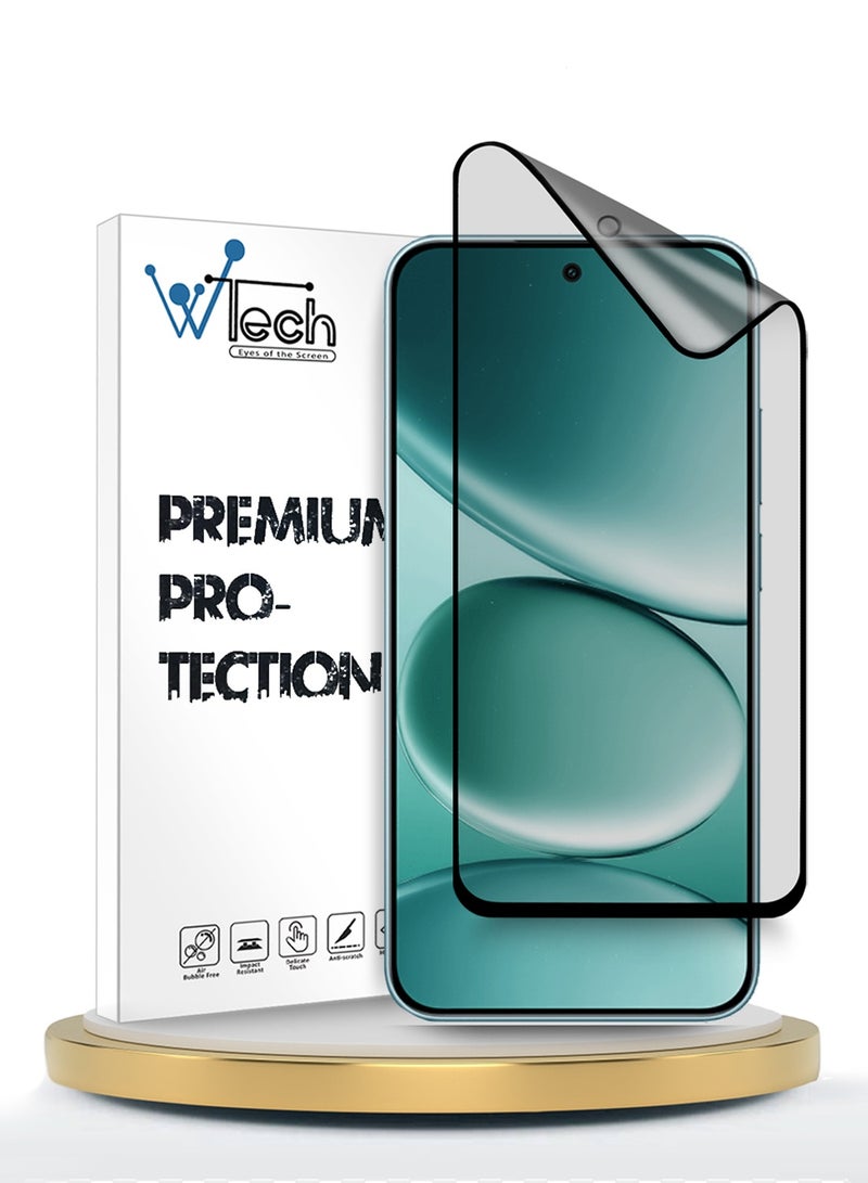 Wtech Google Pixel 10 Pro XL 5G 2025 Premium Nano Ceramic Full Glue Full Cover Matte Flexible Screen Protector (MSCNMN) - Clear/Black - Image 1