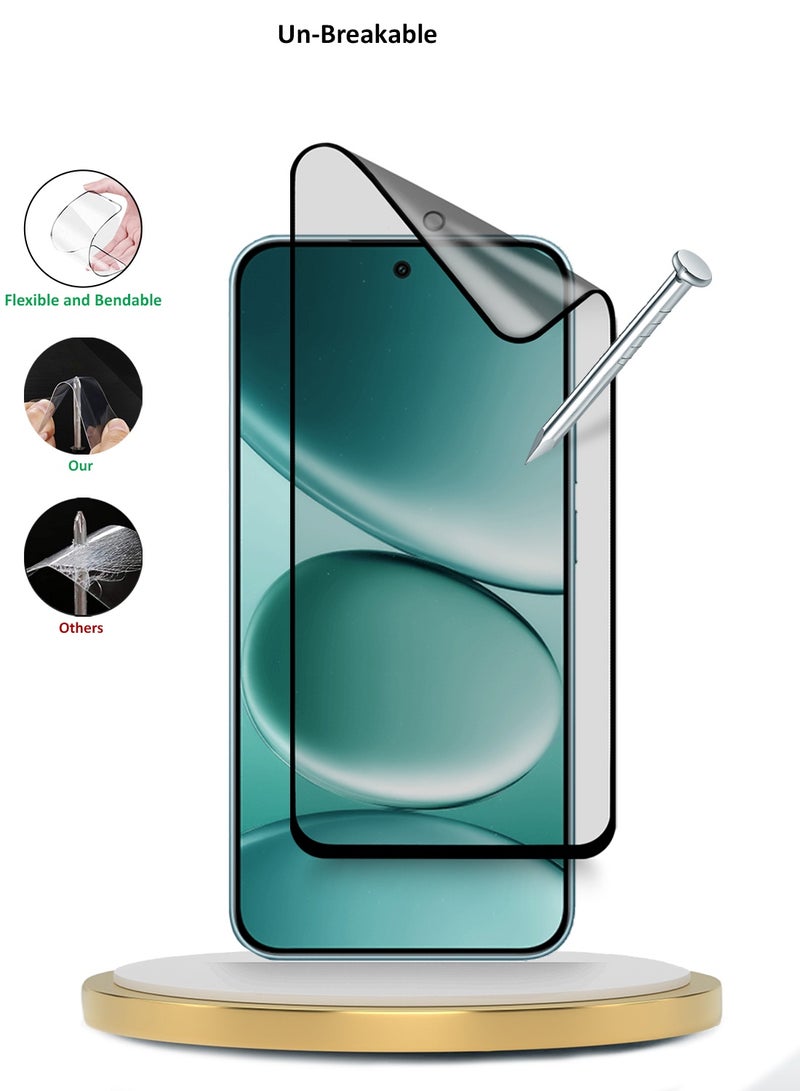 Wtech Google Pixel 10 Pro XL 5G 2025 Premium Nano Ceramic Full Glue Full Cover Matte Flexible Screen Protector (MSCNMN) - Clear/Black - Image 3