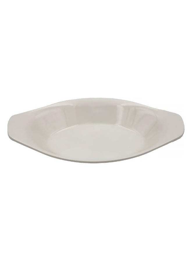 IDEAL PACK Melamine Oval Serving Tray 8 Inch Durable Food Tray for Snacks and Appetizers - Image 1